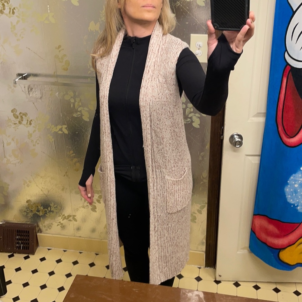 Faded Glory sleeveless sweater cardigan